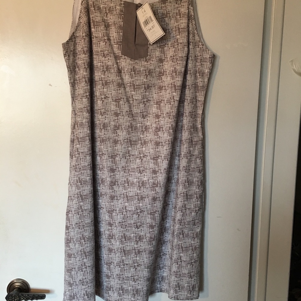 Alfred Sung Dress Grey Size 14 NEW - Picture 1 of 2
